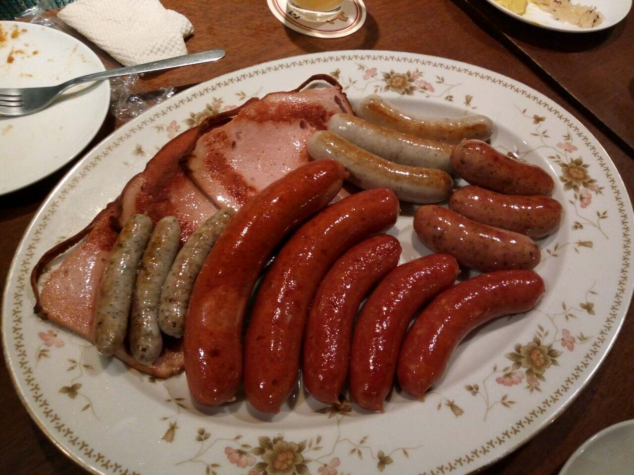 Went to a German restaurant for all you can eat sausages. Twas