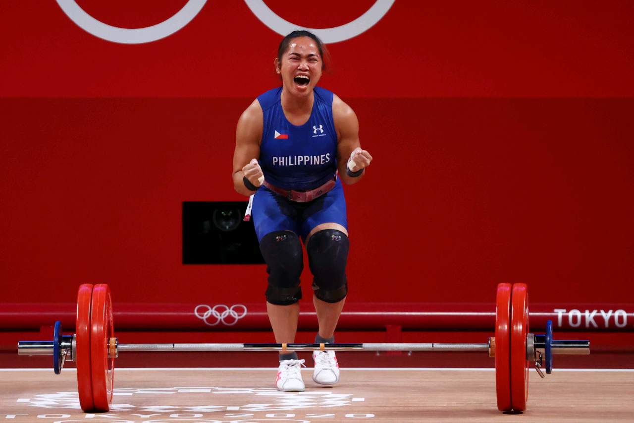 Congratulations to hydeline diaz for winning the first Olympic gold