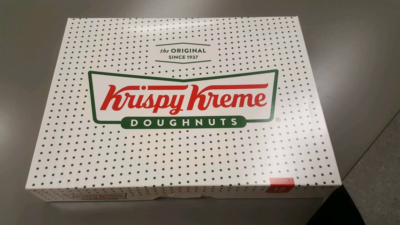 Krispy Kreme Donuts! my coworker brought a box in for everyone! Pro