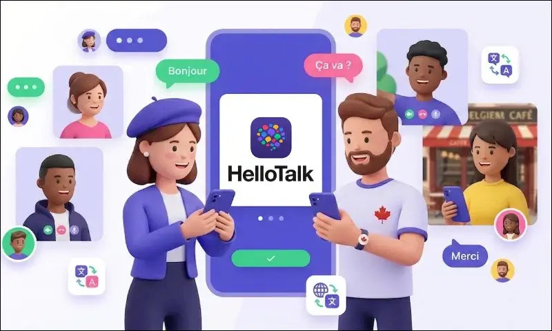 HelloTalk app connecting language learners worldwide with multilingual chat