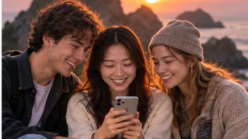 AI로 중국어를 연습한 뒤 실제 사람과의 대화로 연결하는 이미지