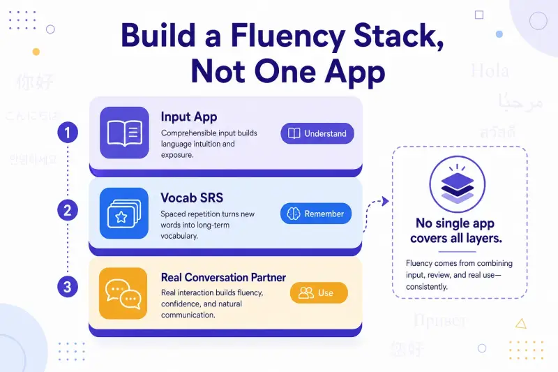 The Best App to Learn English Speaking Fluently in 2026 stack