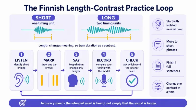 Finnish length-contrast practice loop