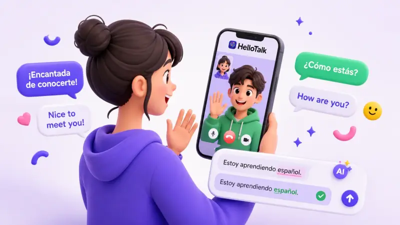 foreign friend video chat ai corrections