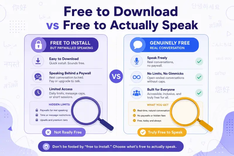 Free English Speaking Apps in 2026: Which Ones Actually Get You Talking hero image