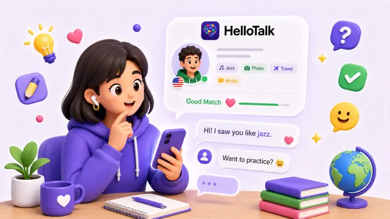 HelloTalk thoughtful first message