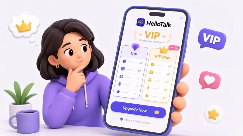 HelloTalk VIP upgrade decision