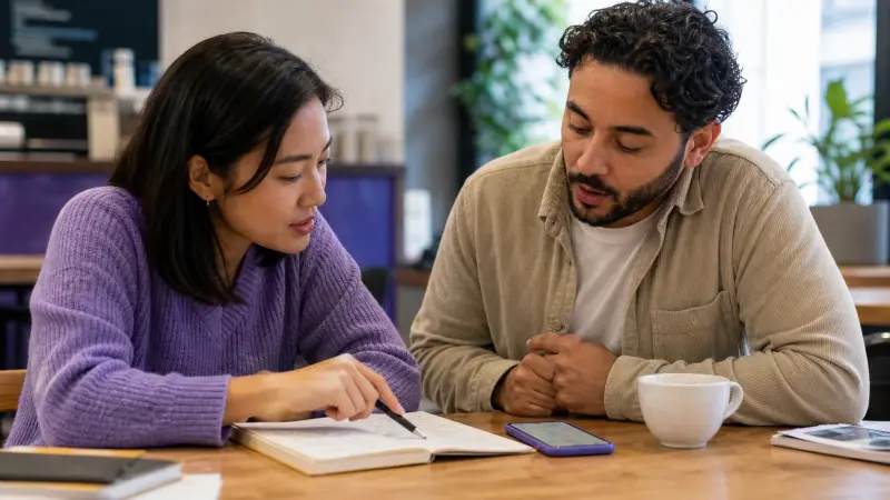 A Korean learner moving from Hangul into real feedback practice