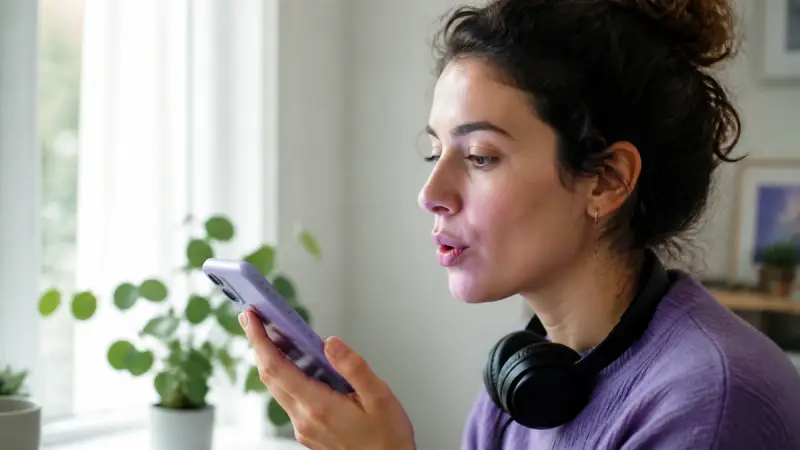 French learner recording pronunciation to practice liaison without overusing it