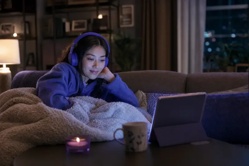 Learner turning a Korean drama scene into active study