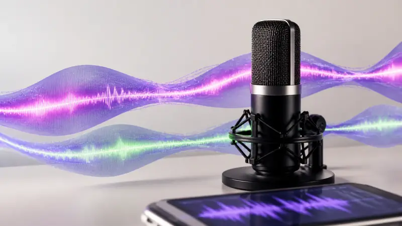 Paired voice waveforms representing Russian hard and soft consonant pronunciation practice