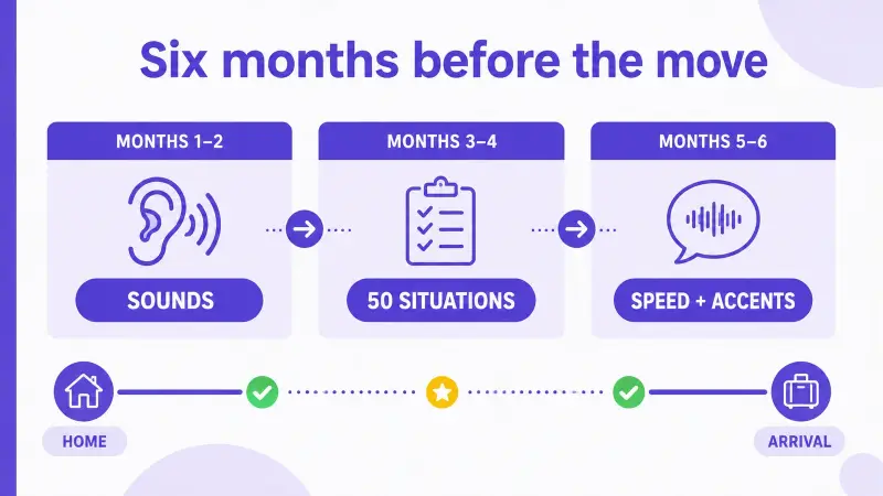 A six-month Spanish practice countdown before moving