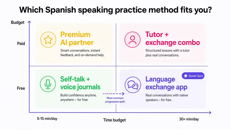 How to Practice Spanish Speaking Daily: 7 Methods Compared - HelloTalk ...