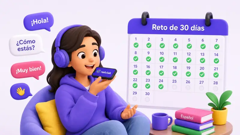 spanish speaking practice 30 day calendar